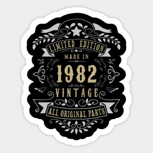 37 years old Made in 1982 37th Birthday Gift Sticker